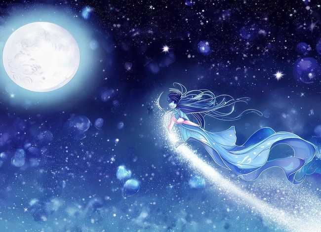 嫦娥奔月儿童画；嫦娥奔月儿童画怎么画