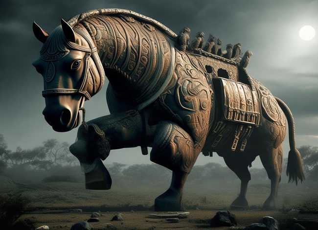 特洛伊木马故事的寓意、特洛伊木马故事的寓意是什么