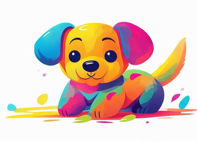 小狗儿童简笔画（小狗儿童简笔画彩色）