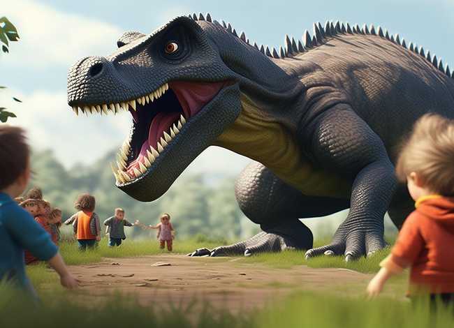 恐龙凶巴巴儿童故事（恐龙凶巴巴故事文字）