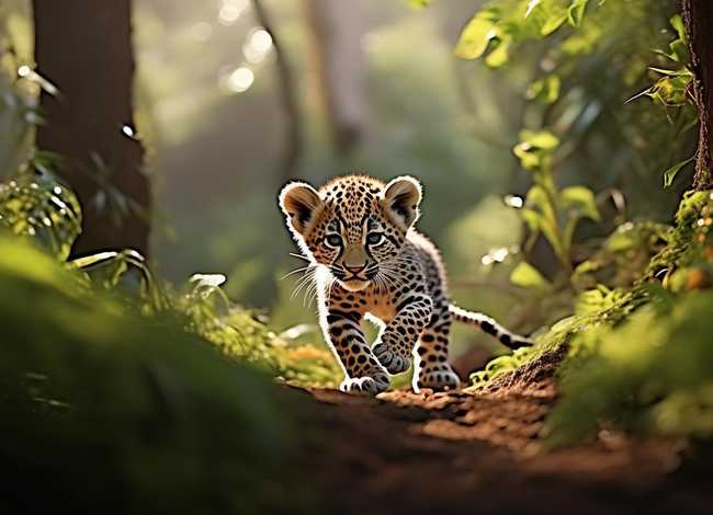 幼儿自编小故事 - 幼儿自编故事小豹子找哥哥的实况观察记录