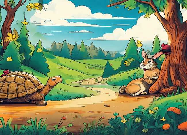 绘本故事绘画作品(绘本故事绘画作品龟兔赛跑) 绘本故事绘画作品(绘本故事绘画作品龟兔赛跑)