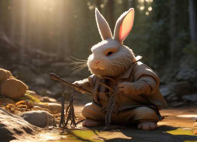 兔小贝故事铁杵磨针 兔小贝故事铁杵磨针图片