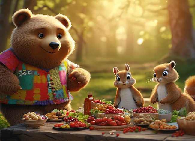 小熊请客故事文字 小熊请客故事文字版