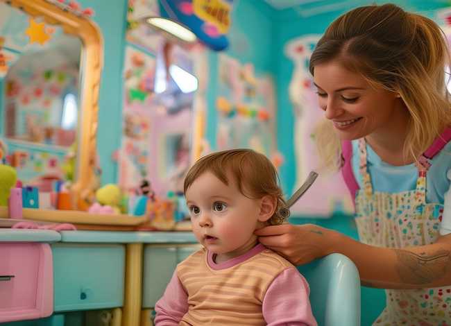 儿童理发店图片幼儿园 儿童理发店发型图片