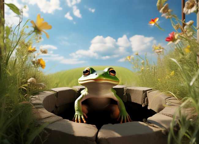 坐井观天的故事，坐井观天的故事新编