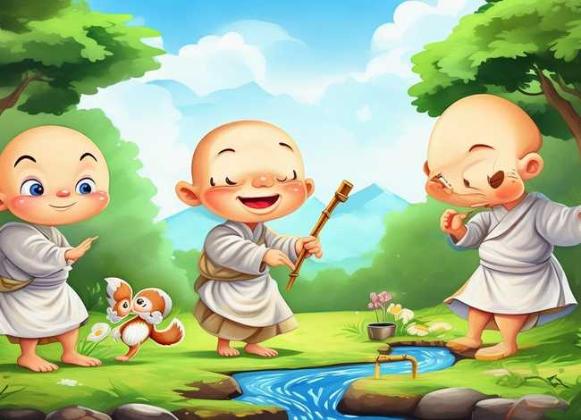 幼儿故事三个和尚文字 幼儿故事三个和尚文字图片