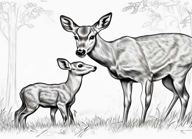 动物亲情图片；动物亲情图片简笔画