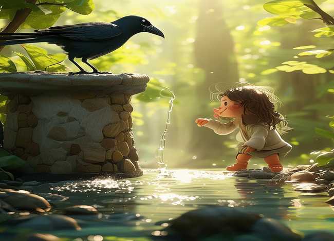 乌鸦喝水幼儿故事 - 乌鸦喝水幼儿故事表演