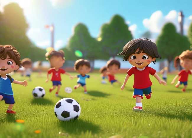 儿童踢球的故事 - 踢足球幼儿故事