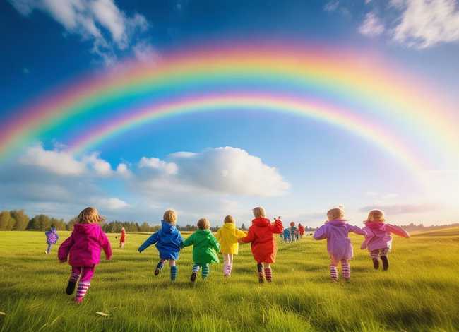 雨后的彩虹儿童故事视频、关于雨后彩虹的故事