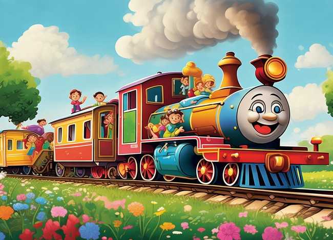 儿童故事小火车旅行记 - 小火车旅行记故事视频