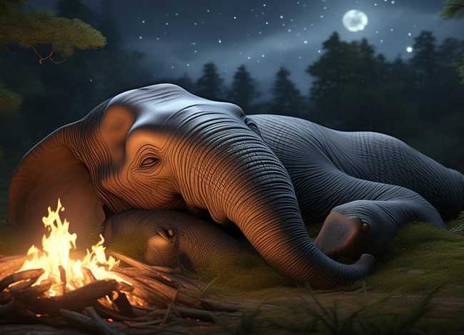 大象的睡前故事文字 大象的睡前故事文字版