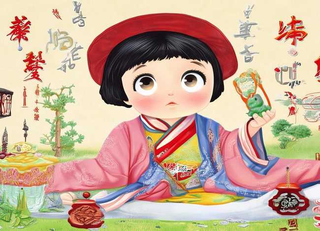 中国传统文化小故事儿童图片（中国传统文化儿童画图片）