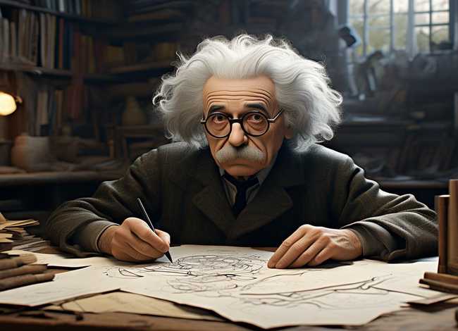 爱因斯坦的画的秘密 - 爱因斯坦画画的故事