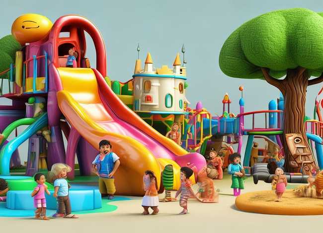 儿童游乐场故事绘本，游乐场绘本故事教案