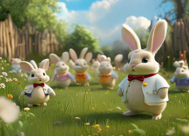 小兔子乖乖儿童故事图片 - 小兔子乖乖儿童画图片