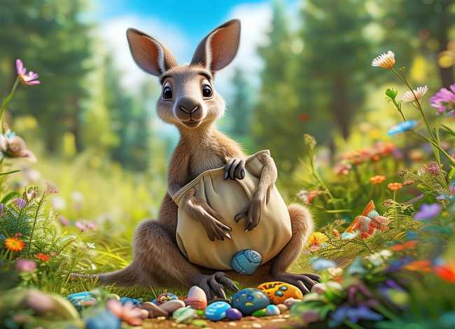 儿童故事小袋鼠的大口袋，袋鼠的口袋故事幼儿故事