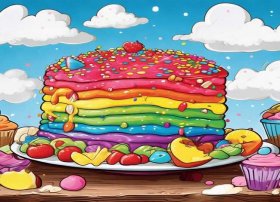 彩虹蛋糕绘本故事 彩虹蛋糕绘本故事带图片