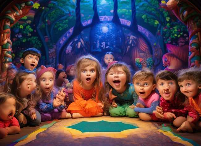 剧场儿童故事；幼儿园故事剧场