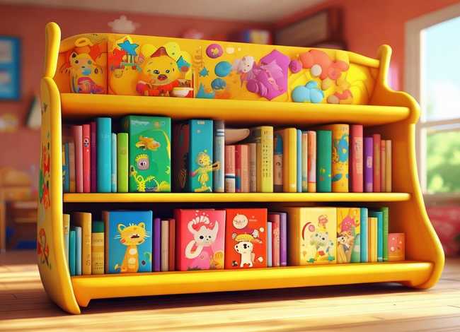 书柜 儿童画 - 儿童书柜子立体简笔画