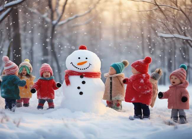 雪花儿童故事图片 雪花儿童画图片