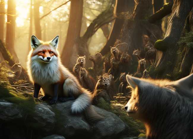 有狐狸的故事，有狐狸的寓言故事