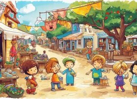 儿童跳蚤市场图片（儿童跳蚤市场图片手绘）