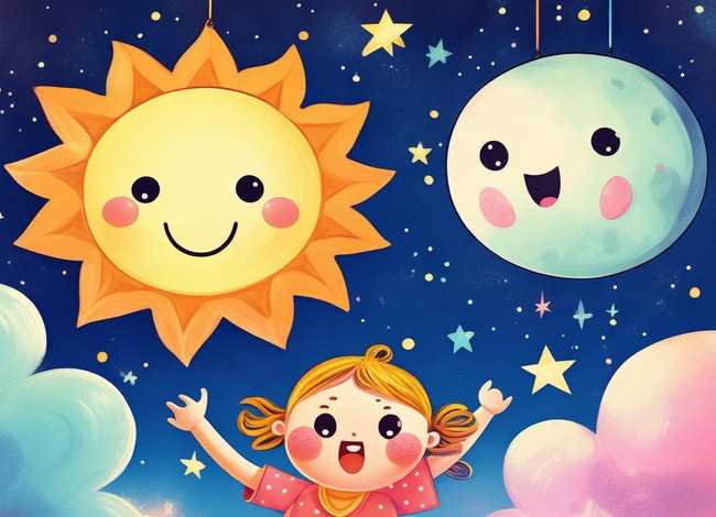 儿童故事书太阳和月亮、幼儿故事太阳和月亮