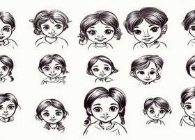 古代儿童图片简笔画；古代儿童图片简笔画头像大全