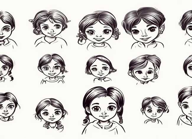 古代儿童图片简笔画；古代儿童图片简笔画头像大全