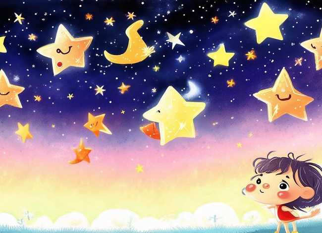 有关星星由来的儿童故事、有关星星的幼儿故事或绘本