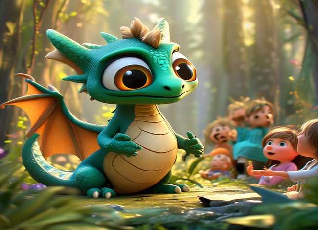 龙的故事儿童英语（龙的英语小故事）