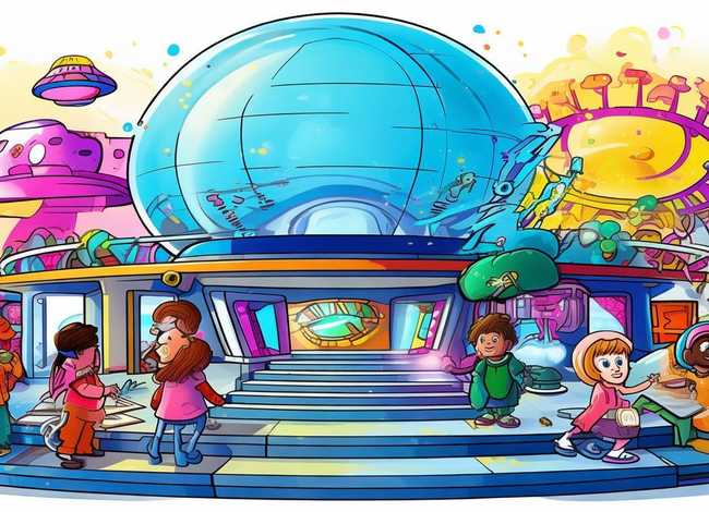 科技馆儿童画简笔画 科技馆儿童画简笔画图片