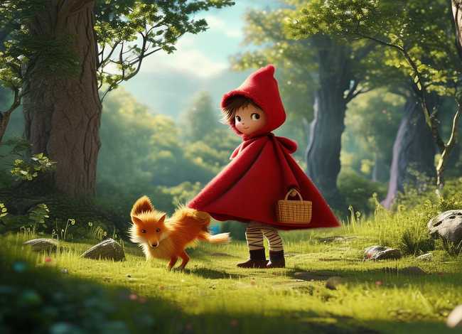 儿童小红帽故事真人版；小红帽少儿故事