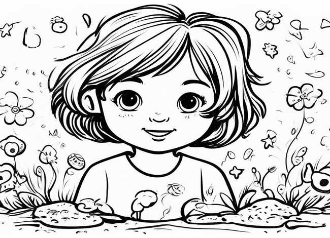 黑白儿童画图片(黑白儿童画图片简单漂亮) 黑白儿童画图片(黑白儿童画图片简单漂亮)