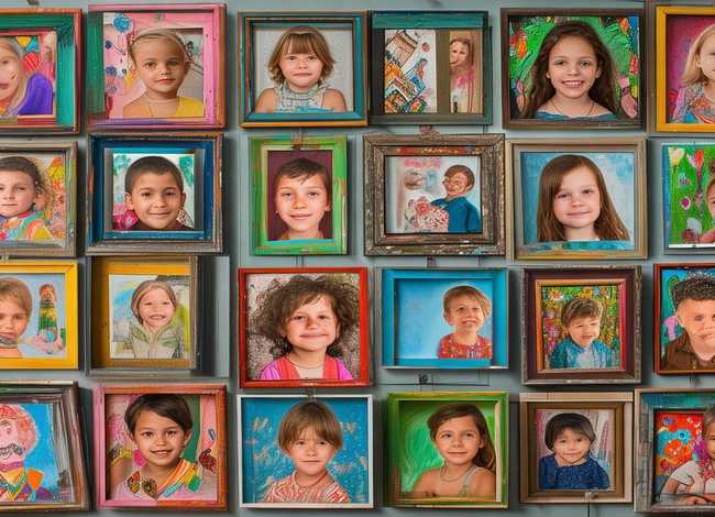 儿童艺术照（儿童艺术照片墙图片大全）