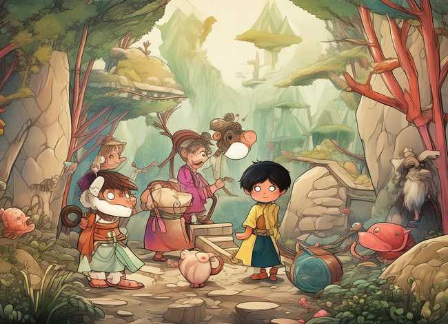 儿童故事西游记中文版；少儿故事西游记