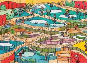 地道战儿童画图片、地道战儿童画图片大全不涂色