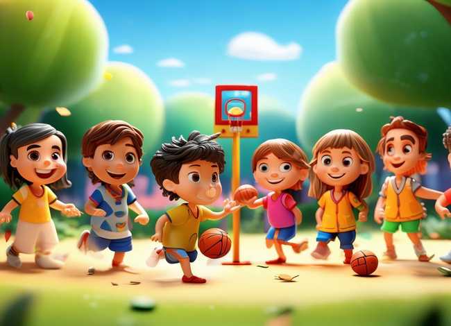 篮球故事儿童 - 幼儿篮球故事绘本制作 篮球故事儿童 - 幼儿篮球故事绘本制作