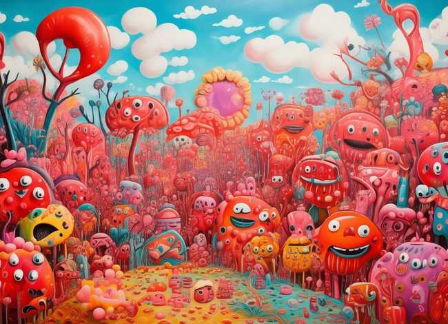 红色故事儿童绘画 - 红色故事绘画作品幼儿