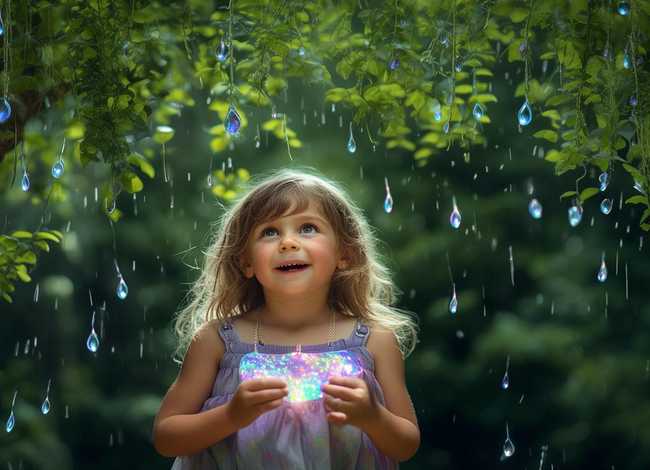 雨滴项链儿童故事，雨滴项链的故事梗概