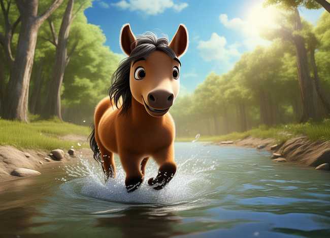 儿童故事小马过河视频四分钟、幼儿故事小马过河视频