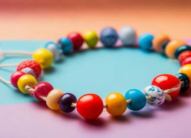 儿童串珠项链，儿童串珠项链绳子最简单