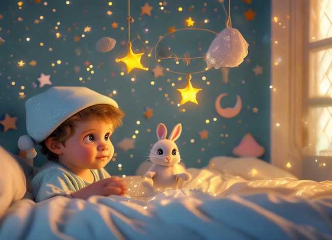 儿童睡前故事图片设计 儿童睡前故事一张图片做封面设计