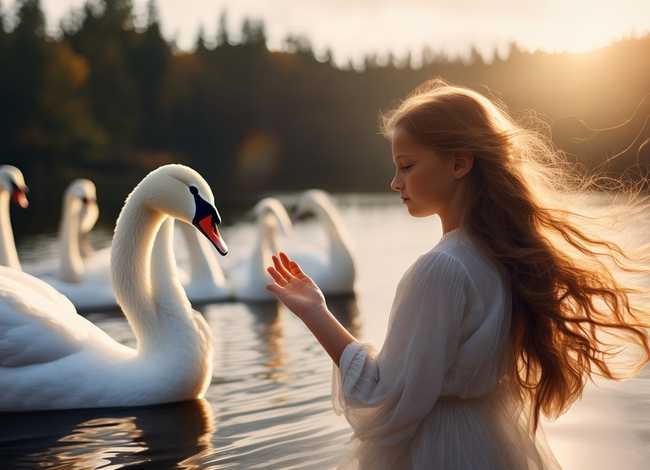 野天鹅的故事绘本；野天鹅的故事绘本图片