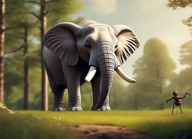 大象和蚂蚁的故事（大象和蚂蚁的故事 寓言故事）