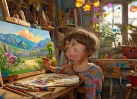 画家的故事简短儿童文字（画家的小故事 简短20字）