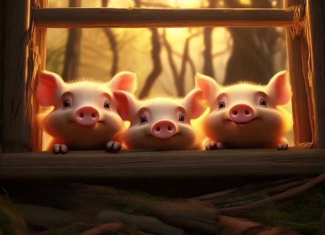 英语故事三只小猪最少句子；英语故事三只小猪最少句子怎么写