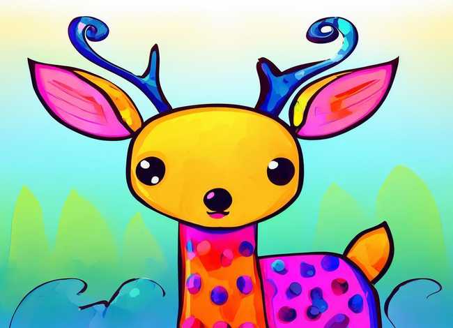 儿童简笔小鹿、儿童简笔画小鹿的画法